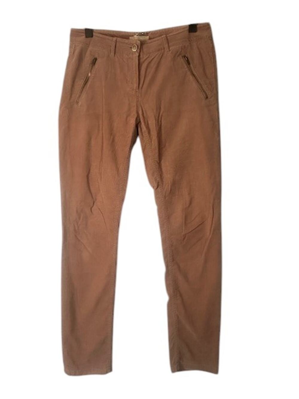 Stefanel Blush Pink Soft Velvet Feel Stretch Straight Leg Jeans Pants Women Sz 8